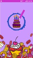 Cake Coloring Pages For Kids Affiche