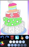 Livre de coloriage gâteau d'anniversaire capture d'écran 3