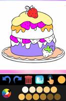 Livre de coloriage gâteau d'anniversaire capture d'écran 1