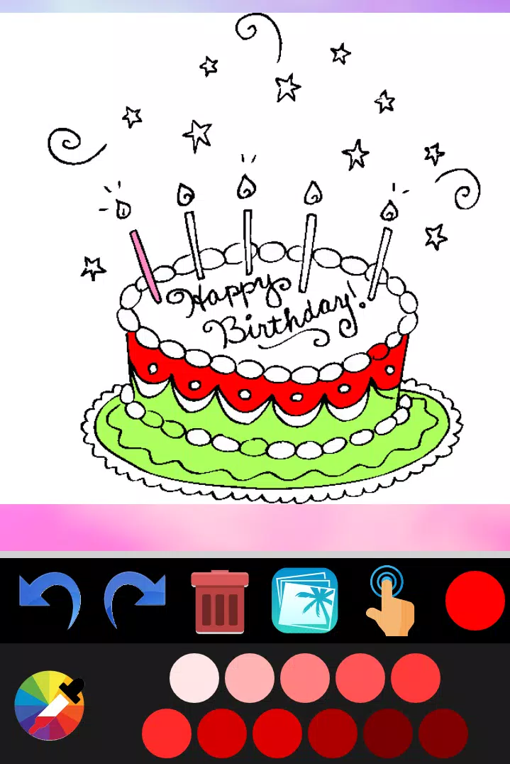 Livre De Coloriage Gateau D Anniversaire Pour Android Telechargez L Apk