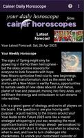Cainer Horoscopes Ekran Görüntüsü 1