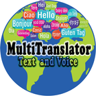 Traductor multilingue: texto y voz icono