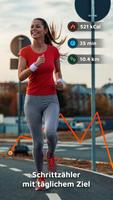 Schrittzähler Kalorienzähler Mit Fahrrad Tracker Plakat