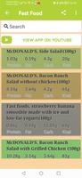 Calories in foods screenshot 1