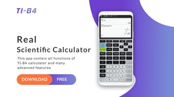 Real 84 ti Graphing Calculator - 83 ti Plus plakat