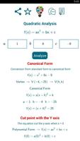 Quadratic Analysis capture d'écran 3