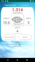 برنامه‌نما Diamond Weight  Calculator عکس از صفحه