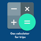 Gas calculator for trips APP icône