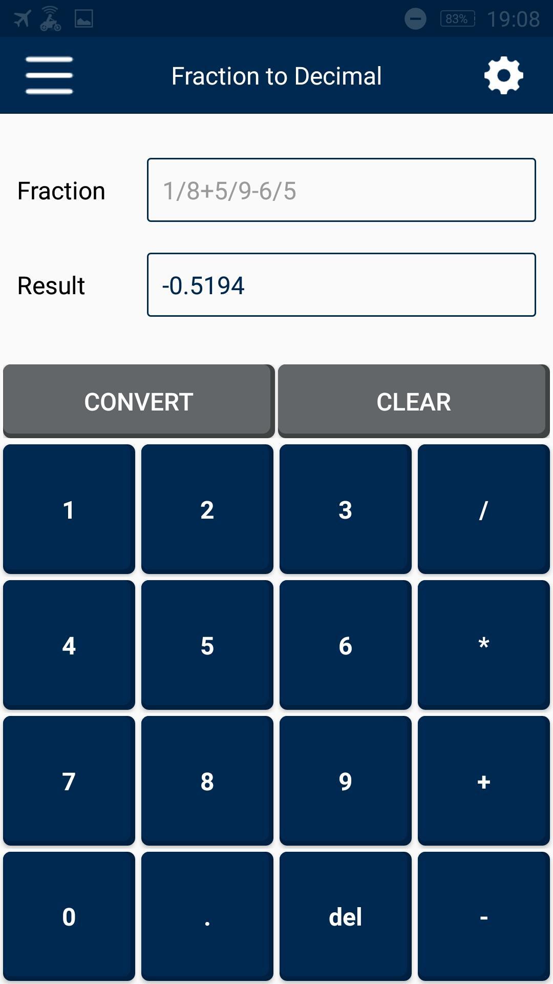 Adding Decimal Numbers Calculator