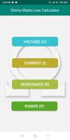 Ohms/Watts Law Calculator poster