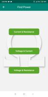 Ohms/Watts Law Calculator capture d'écran 1