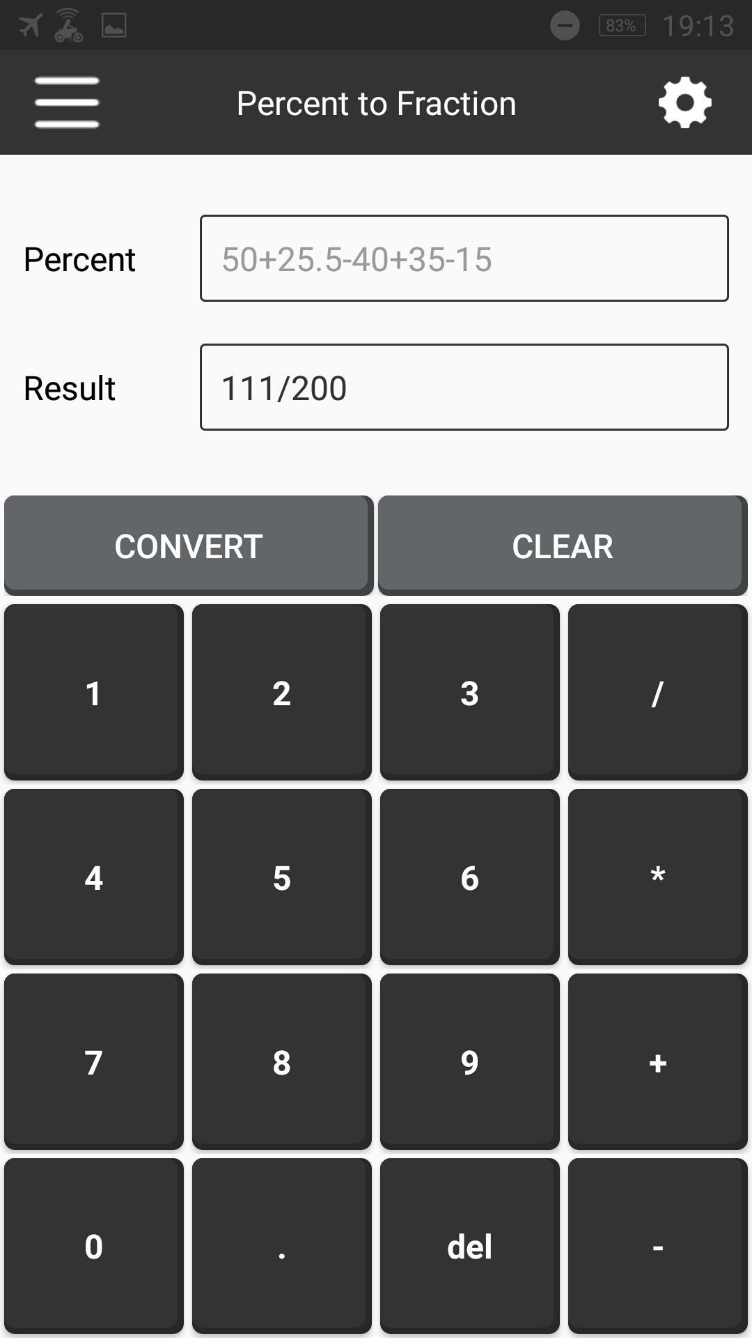 Percent To Fraction Calculator For Android Apk Download