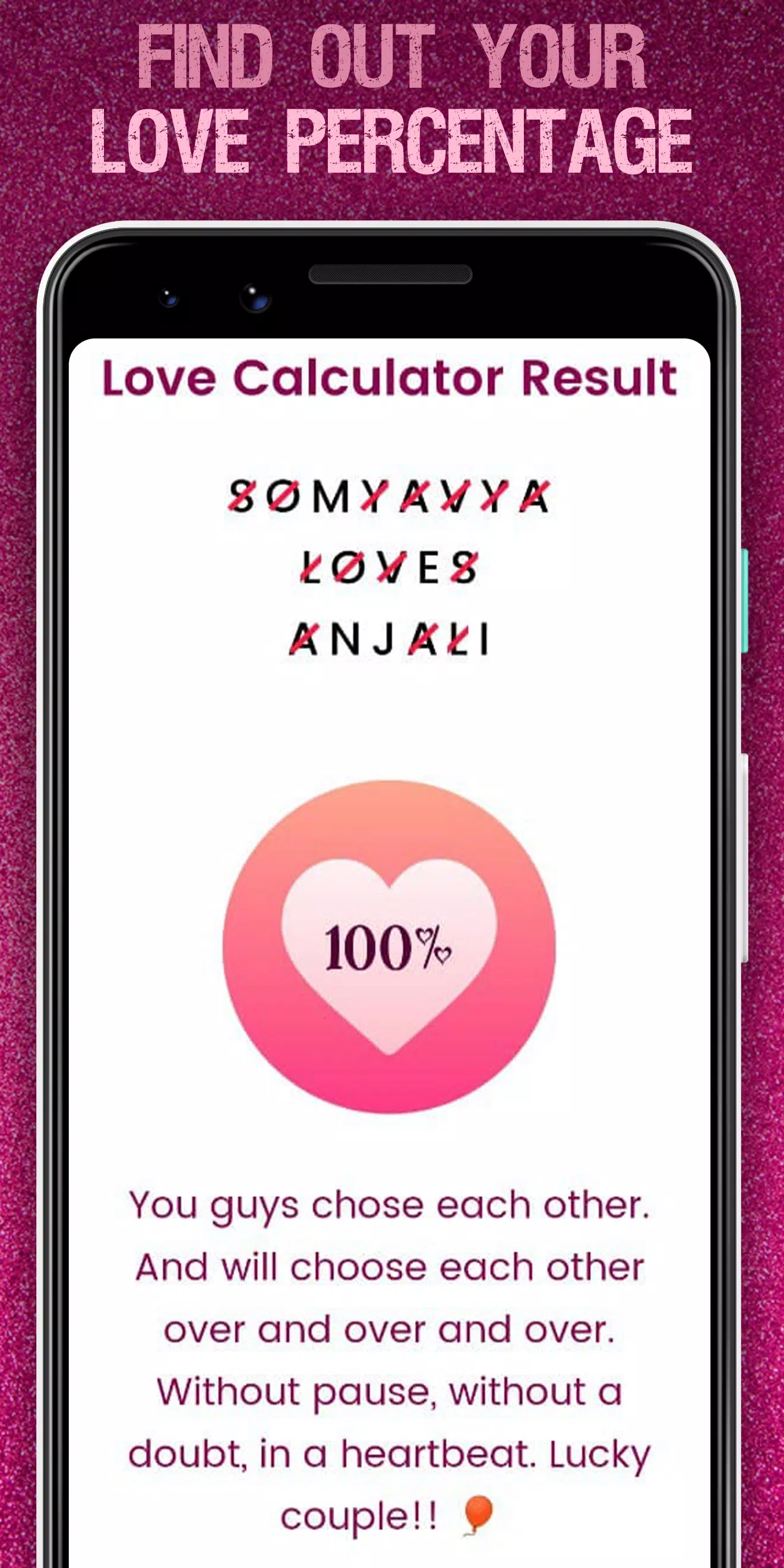 Love Calculator Online, Love Meter to Calculate True Love Percentage