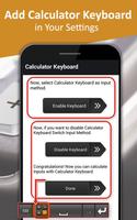 Keyboard With Calculator – Arithmetic Calculations Affiche