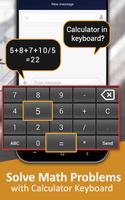 Keyboard With Calculator – Arithmetic Calculations capture d'écran 1