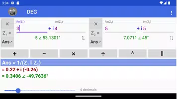 Easy Complex Number Calculator ảnh chụp màn hình 7