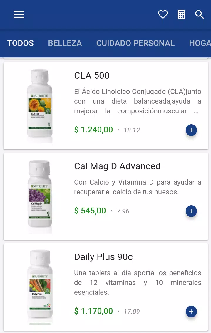 Descarga de APK de Calculadora y catálogo Amway para Android