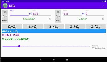 Elementary Complex Number Calc capture d'écran 1