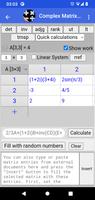 Complex Number & Matrix Calc ảnh chụp màn hình 2