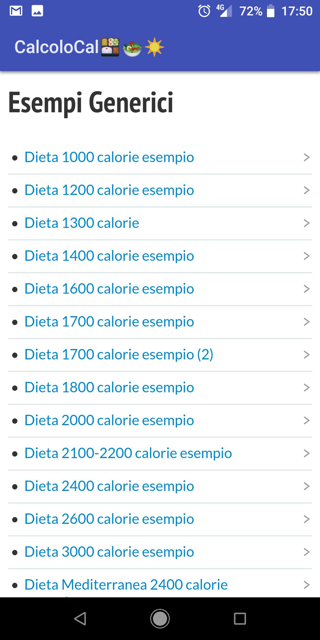 esempio dieta dimagrante 1400 calorie