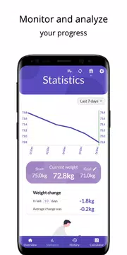 Screenshot 2 for Weight Tracker+ BMI Calculator
