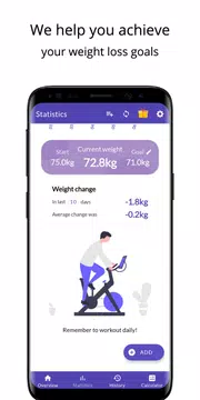 Screenshot 4 for Weight Tracker+ BMI Calculator