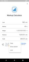 برنامه‌نما Markup Calculator عکس از صفحه