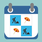 Shift work calendar icon