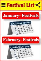 برنامه‌نما Calendar Festival List 2019 عکس از صفحه