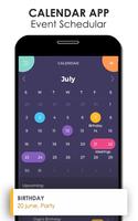 Holiday Calendar, todo List & reminder App Affiche