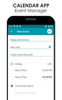 Holiday Calendar, todo List & reminder App captura de pantalla 1
