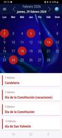 Calendario captura de pantalla 2