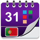 Calendário Portugal 2024 ícone