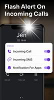 Flashlight : SMS & Call Alert capture d'écran 1