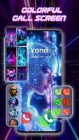 Color Phone Call Screen Theme ảnh chụp màn hình 2