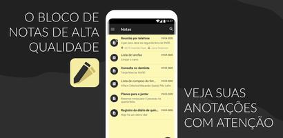 Anotações - notas e listas Cartaz