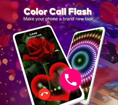 Color Flash Launcher - Call Screen, Themes poster