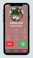 Talking Gasha Life - Fake Call poster