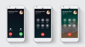 Call Screen Theme OS 11 Phone 8 스크린샷 1