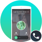 Call Screen Theme Slide V3 icône