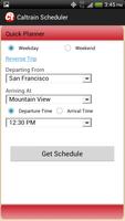 Caltrain Scheduler スクリーンショット 1