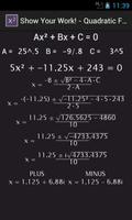 Quadratic Equation Solver capture d'écran 3