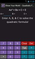 Quadratic Equation Solver ポスター