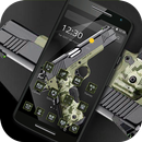 Camouflage Pistol War Theme APK