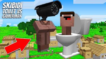 CAMERAMAN VS SKIBIDI Mod  MCPE imagem de tela 1