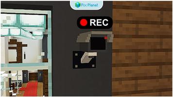Security Cam mod for Minecraft Affiche