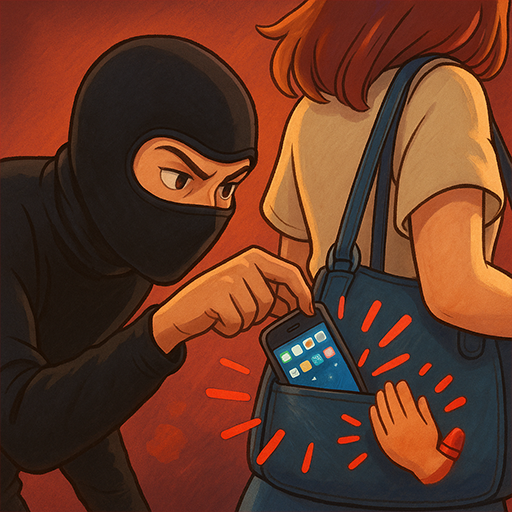 Anti-theft alarm: Don't touch