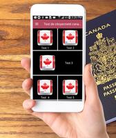 Test de citoyenneté canadienne poster