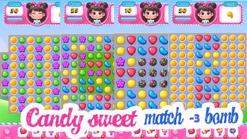 Candy Sweet Bomb Match 3 পোস্টার