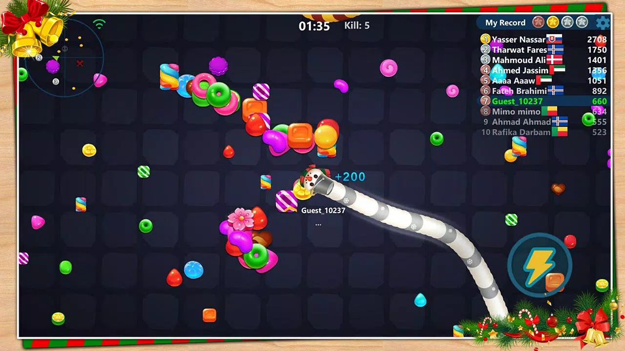 Snake Candy.IO - Real-time Multiplayer Snake Game (By MAGIC SEVEN)  iOS/Android Gameplay Video 